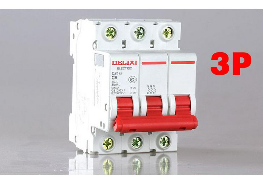 Delixi Air Circuit Breaker: 1P, 2P, 3P, 4P Options for Household and Three-Phase Systems (25A, 32A, 40A, 63A)