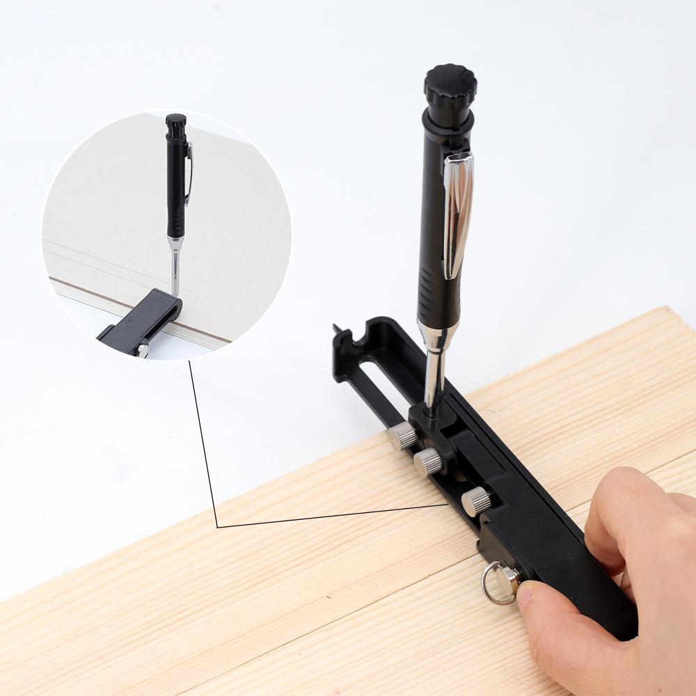 Multi-function Scribing Tool Set- Construction Pencil For DIY Woodworking, Deep Hole Woodworking Pencil, Scriber Line Maker Tool