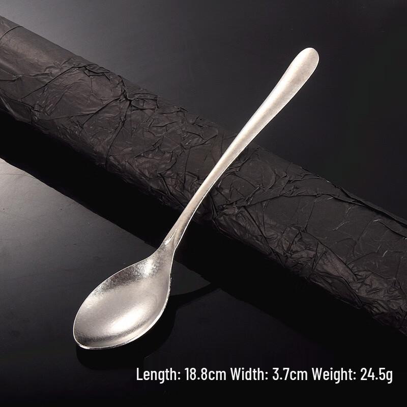 Titanium Crystal Heart-Shaped Spoon Set
