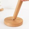 Wooden Toilet Roll Holder Dining Room Tissue Vertical Stand Accessories Paper Towel Holder  Kitchen
