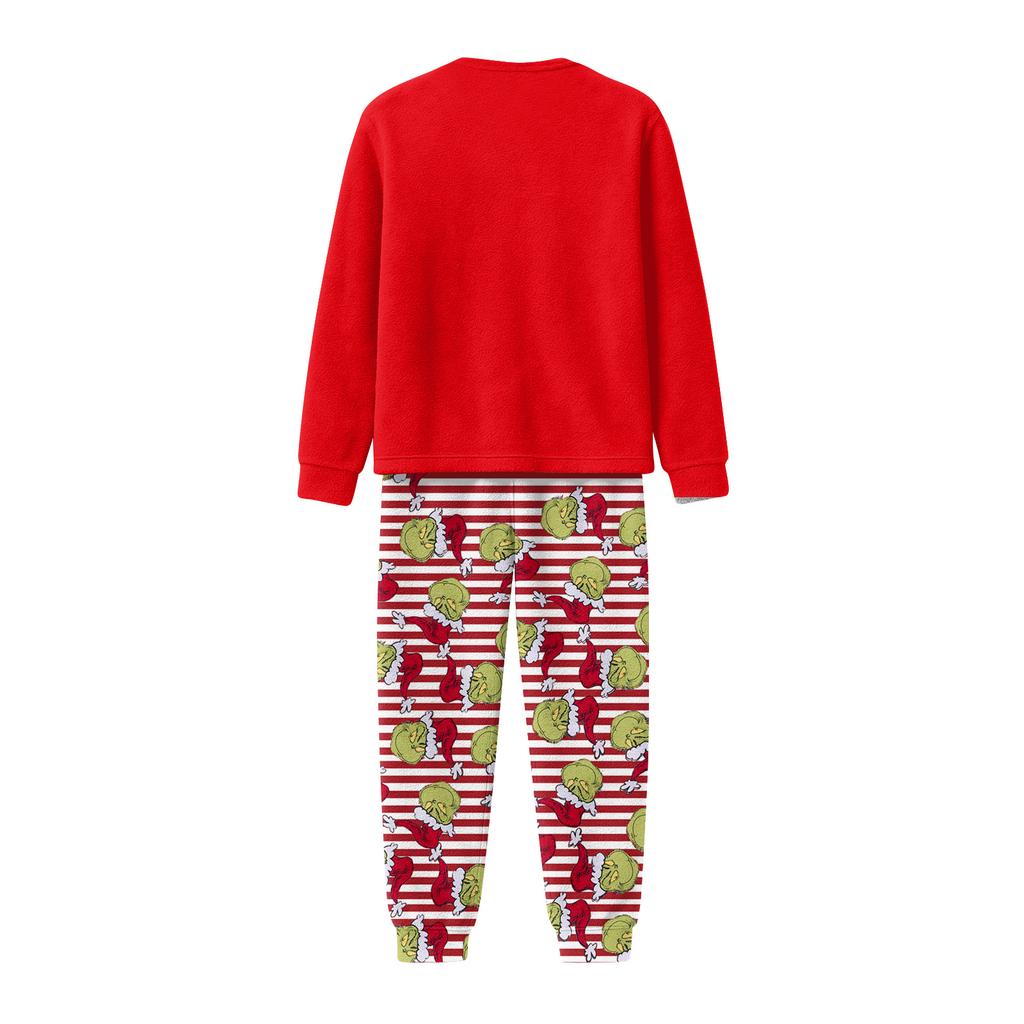 Christmas Prints Family Matching Long Sleeve Tops+Pants Set Family Matching Sets