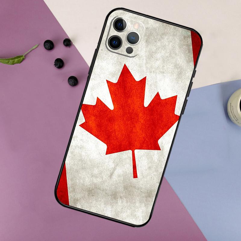 Canada Canadian Flag Phone Case For iPhone 17 16 15 14 11 12 13 Pro Max Plus 12 13 Mini 16e 17 Air Bumper Cover