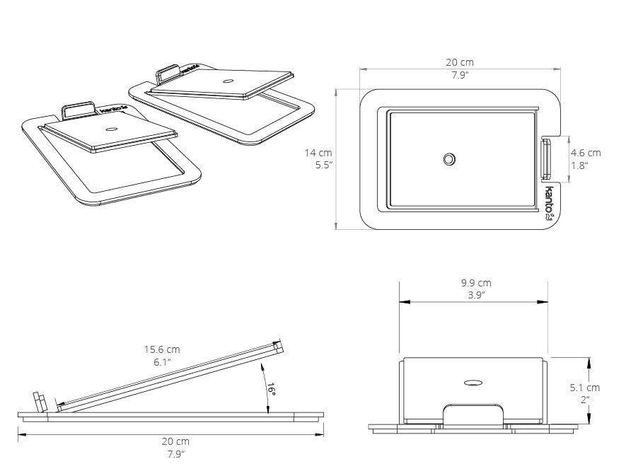 Desktop Speaker Stand S4 Black []Kanto