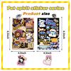 8 American Sweet and Cool Cute Pet Stickers DIY Hand Account Small Card Mobile Phone Case Decoration Korean Ins