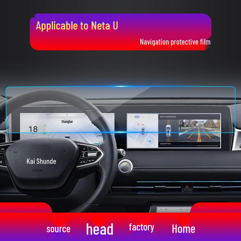 Neta U & L Display Screen Protective Tempered Film for Car Console