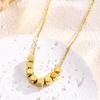 Luxurious Titanium Steel Sugar Necklace Set: Trendy High-End Clavicle Chain with Crushed Silver for Women