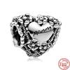 Fit Original Pantaro Charms Bracelet Mother's Day Gifts Women Zircon 100% 925 Sterling copper Forever Family Love Mom DIY Beads
