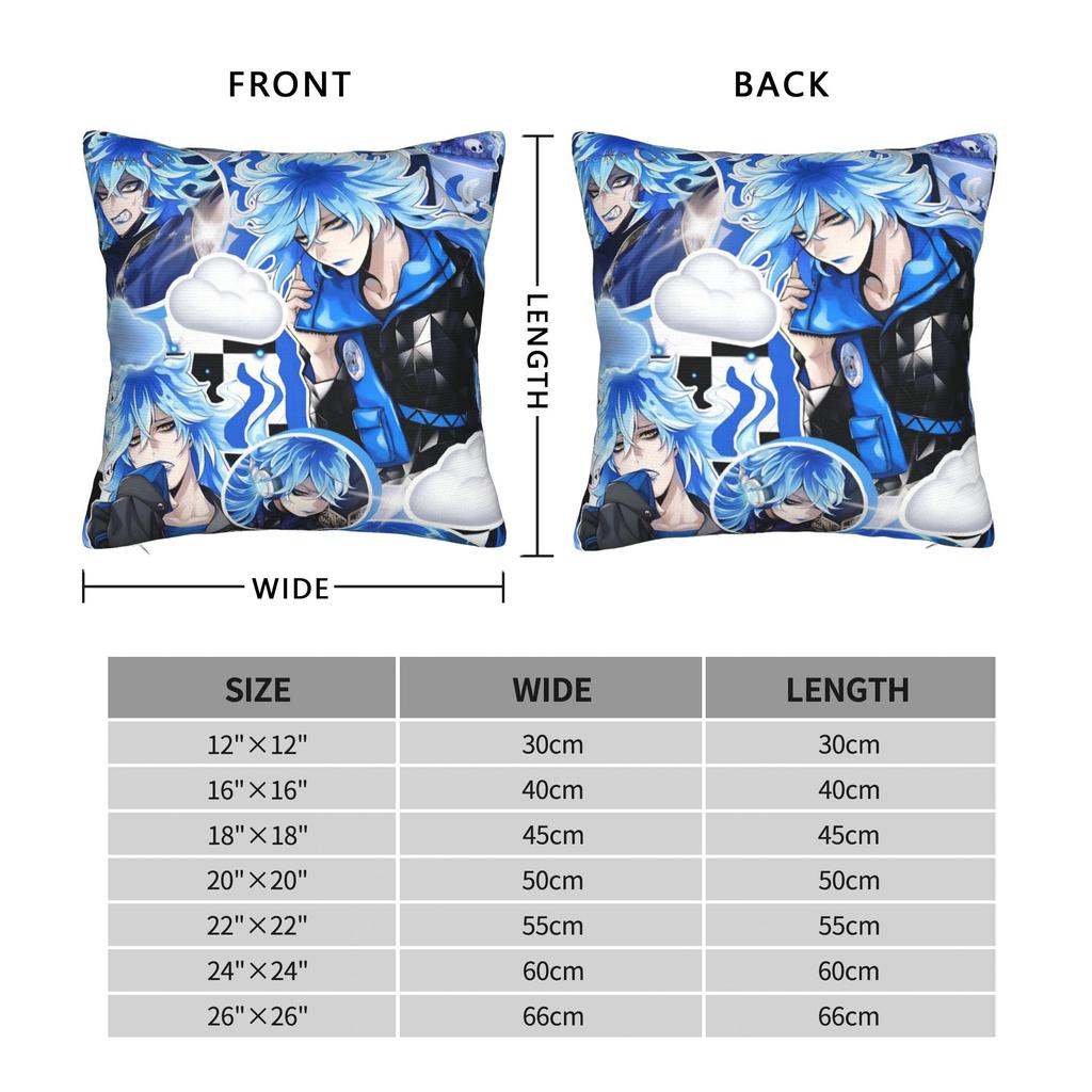 Printed Twisted Wonderland Idia Shroud Pillowcase Cushion Cover Decoration Ignihyde Game Pillow Case Cover Home Drop Shipping