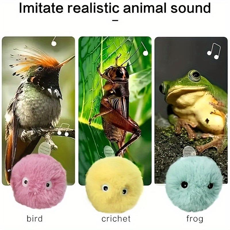 1/3Pcs Bola Interativa Inteligente Brinquedos para Cães Gatos Pelúcia Elétrica Catnip Brinquedo de Treinamento Gatinho Toque Som Produto para Animais de Estimação Brinquedo de Apito Bola