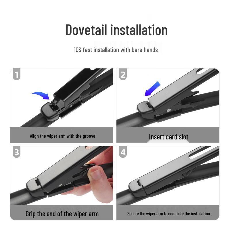 Compatible BMW 3 Series (330Li) Wiper Blade - Models 17-21, HD Special Rubber Strip