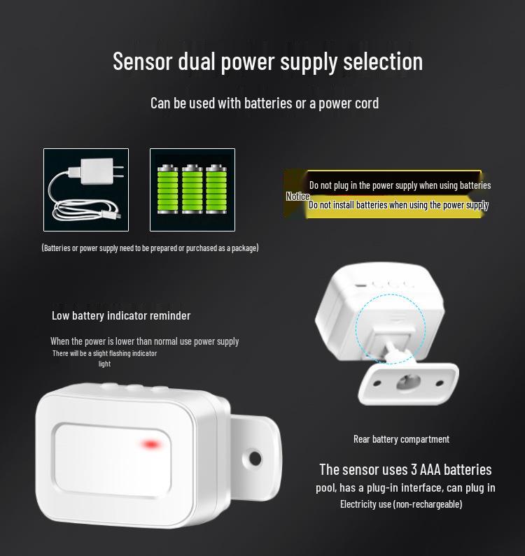 Welcome Sensor Alarm for Store Entrances – Motion-Activated Voice Greeter for Split Doors