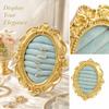 Photo Jewelry Display Stand with Oval Velvet Tray for Earrings Necklaces Bracelet