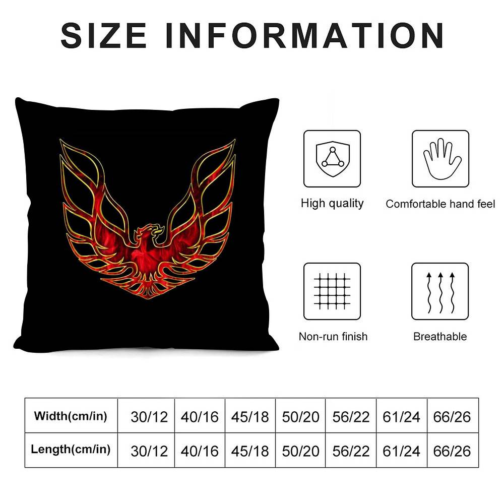 Golden P-Pontiac Band Pillow Case Home Double-Sided Printing Short Plush Colorfast Microfiber Cushion Cover