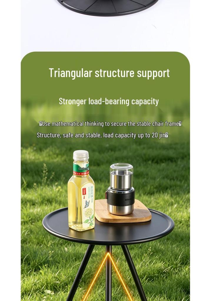 Portable Round Folding Camping Table for Outdoor Picnics and Tents