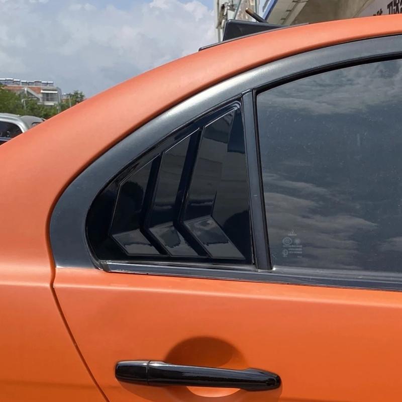 For Mitsubishi Lancer EX X EVO 2008-2018 ABS Plastic Rear Window Quarter Louver Cover Side Vent Trim Car Adhesive Accessories