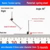 Torsion Spring Steel 0.3-3.0 for 90/180° Clip Trash Can