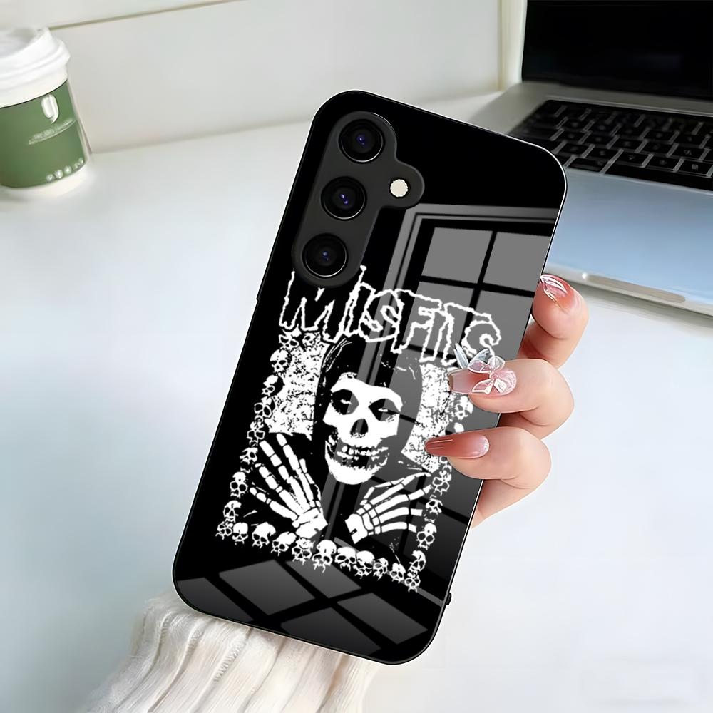 Чехол для телефона Misfits для Samsung A25 A13 A33 5G A54 A36 A35 A56 A52 A14 Ударопрочная стеклянная крышка Samsung A31 4G
