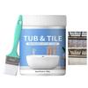 Kit Pittura Piastrelle Bagno 500g Bianco Base Acqua Asciugatura Rapida Kit Ristrutturazione Vasca da Bagno Kit Copertura Vasca da Bagno per Vasche da Bagno Lavandino