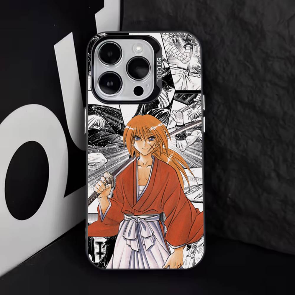 Hot R-Rurouni Kenshin Phone Case For iPhone 17,16,15,14,13,12,11,Pro,Max,Plus,E,Air,Mini Black Tpu Cover