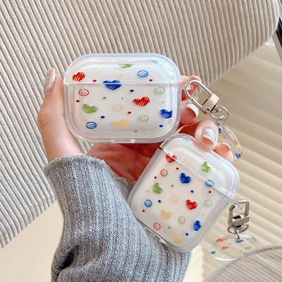 Smiley Cartoon Drahtlose Bluetooth Kopfhörerhülle Für Apple Airpods 1 2 3 Pro 2. Niedliches Lächeln Liebliche Ladebox Schlüsselanhänger Capa