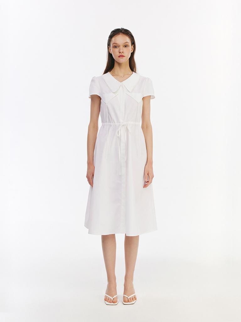 Kisserihe White String Dress