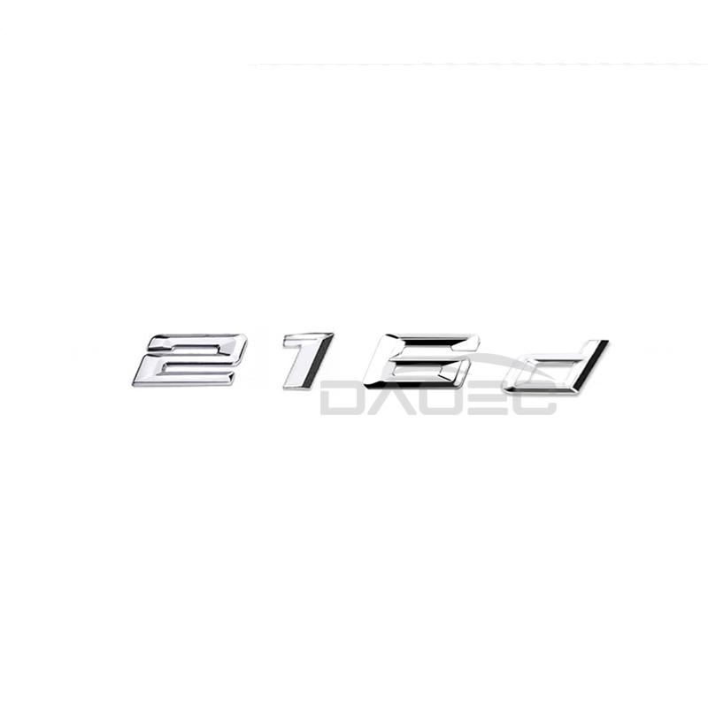 

Car Trunk Words Logo Badge Emblem Decal Sticker For BMW 2 Series 216d 218d 220d 225d 228d 230d 235d 240d F44 G42 U06 F22 F45 F46