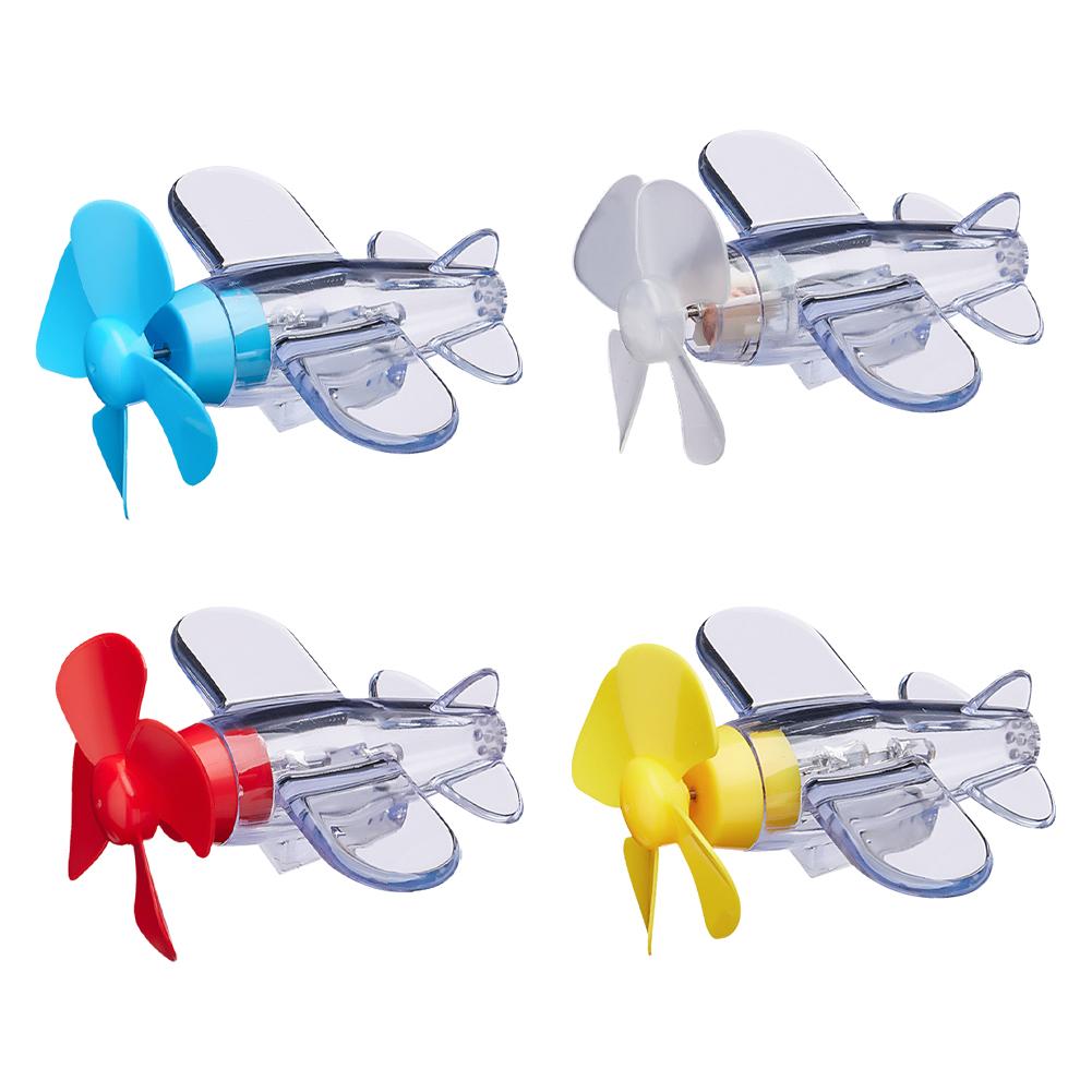 Motorcycle Electric LED Colorful Lights Rotatable Airplane Wind-Powered Airplane Decor Car Motorcycle Bikes Bicycle Decor 1PCS