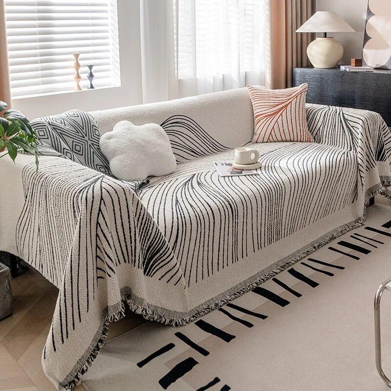 Nordic Sofa Throw Blankets Outdoor Camping Picnic Large Blanket Fit for Four Seasons Leisure Relax Beach Towel Travel Rug