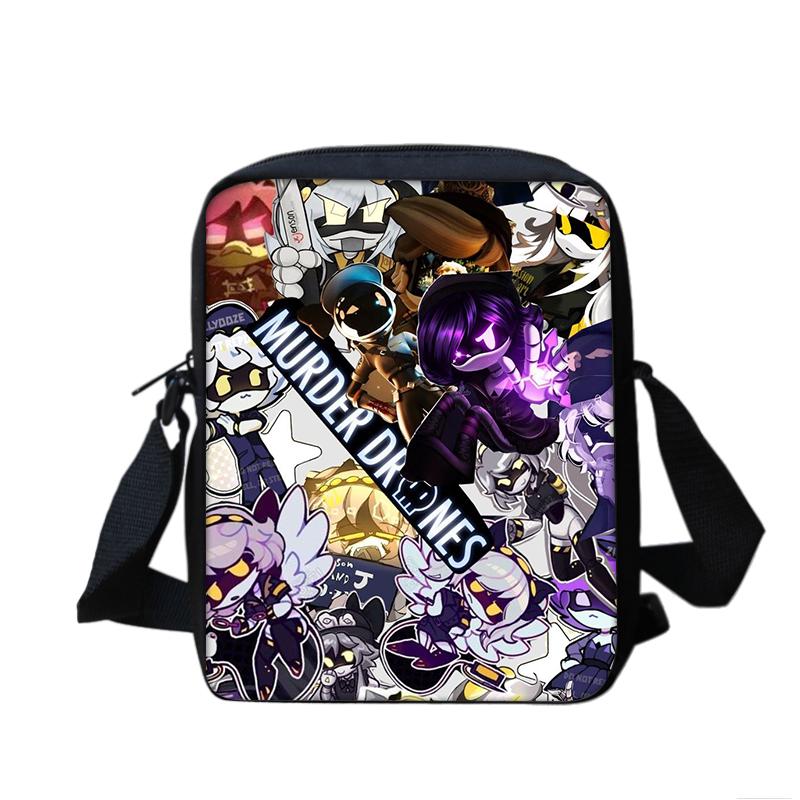 Bolso de hombro Murder Drones versátil de dibujos animados gran capacidad nuevo bolso de hombro regalo perfecto para niños y niñas en cumpleaños escolares
