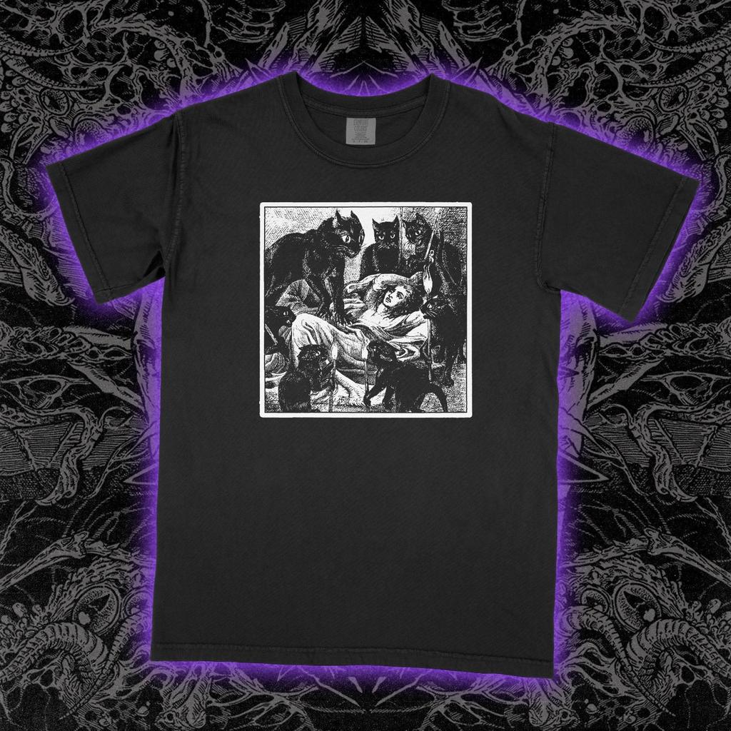 CAT CULT Shirt Horror Satan Satanic Cats Witchcraft Goth Gothic Unisex Tee
