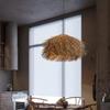 JOYINLED Japanese Retro Rattan Pendant Light, Brown 40/50/60cm Hand-Woven Rattan Chandelier for Dining Room Kitchen Bedroom Lamo