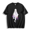 Re:Zero Emilia Classic Pose T-Shirt - Elegant Anime Waifu Unisex Tee