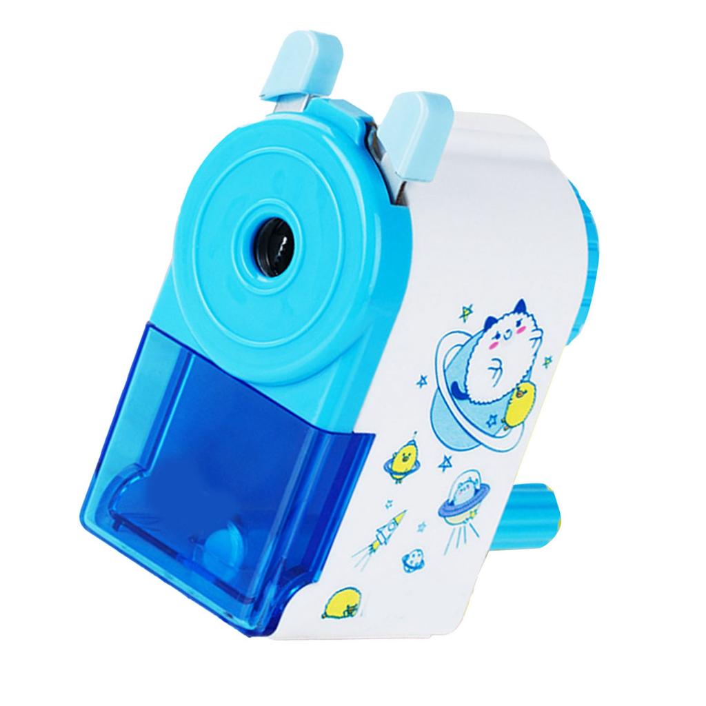 Rotating Pencil Sharpener Cute Portable Efficient Hand Crank Manual Pencil Sharpener for Students