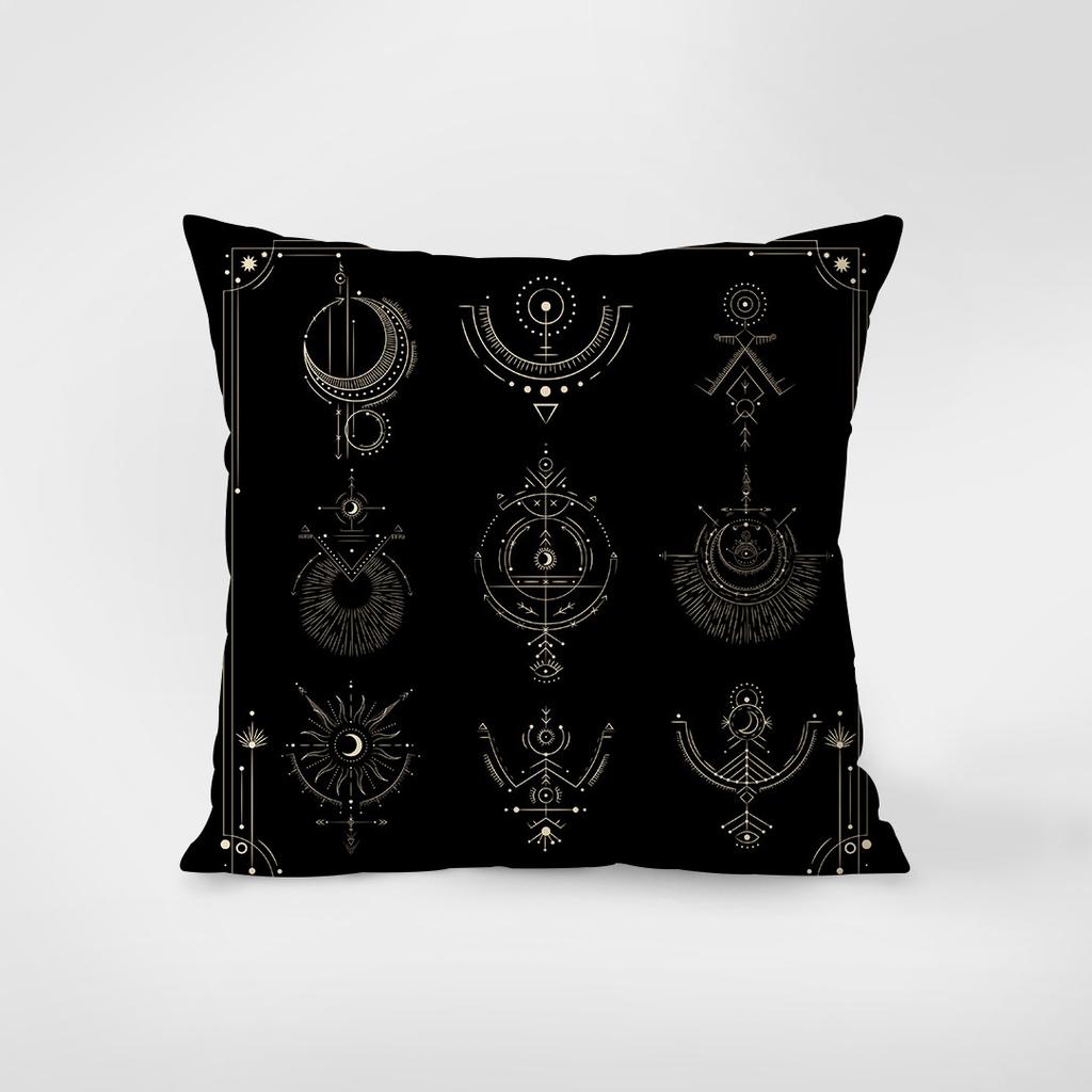 New Cosmic Astrology Pattern Pillow Case Bohemian Style Cushion Cover For Bedroom Living Room Home Decorative Pillowcase