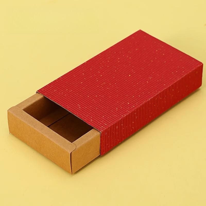 With Clear PVC Window Delicate Drawer Display  Kraft Paper Gift Packing Case Wedding Party Cookie Candy Boxes Anniversary Birthday Gift Boxes 10pcs