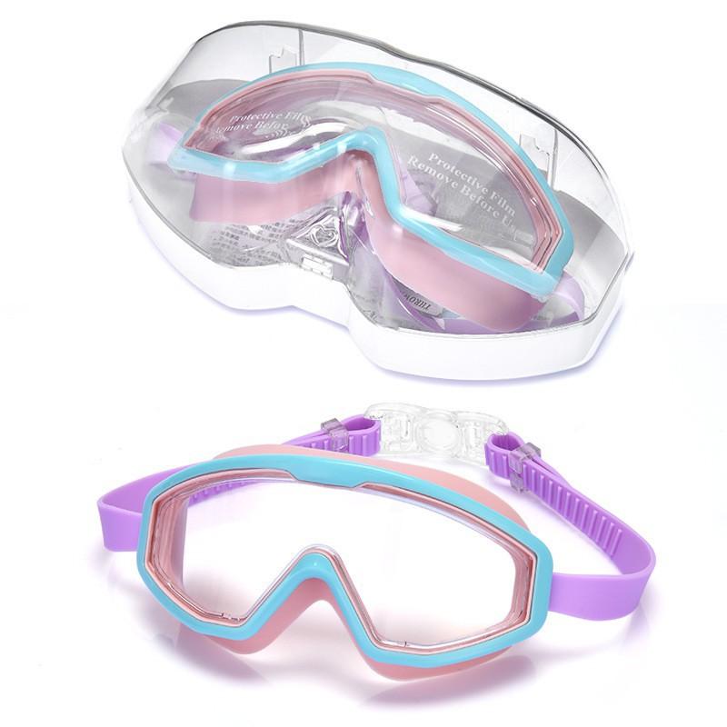 New Children's Swimming Glasses Girls Flat Light Anti-fog Large-frame Boys 'diving Sports Special Clothes