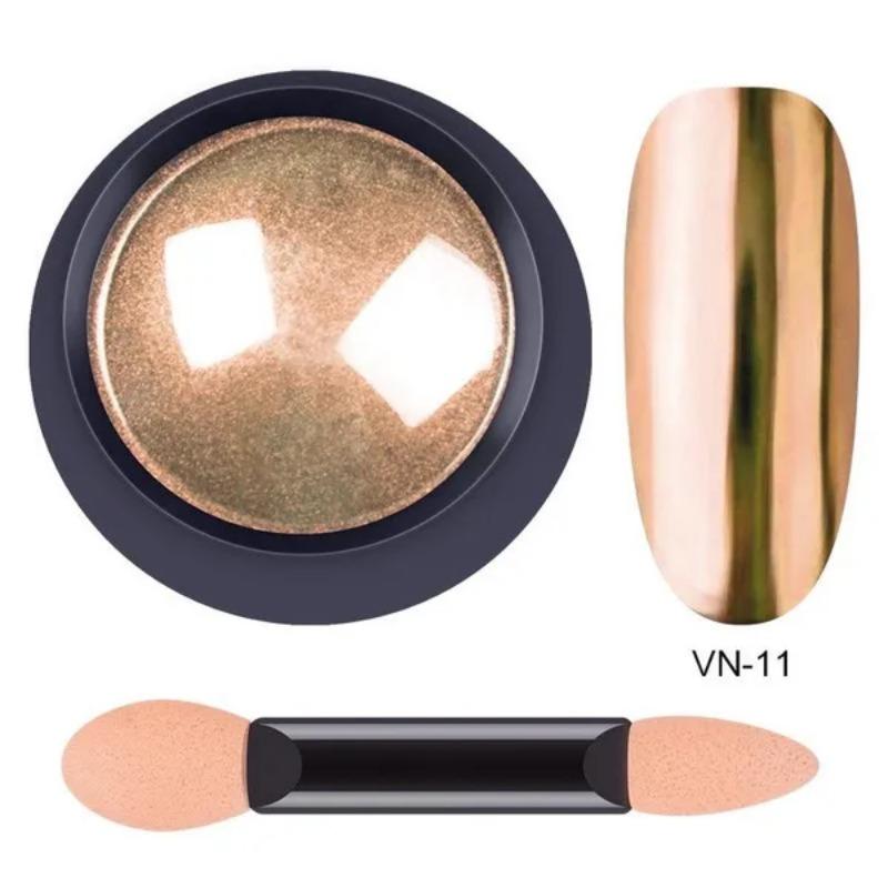 12 barev Nail Art Glitter Pigment Pudr Chrom Mirror Glitter Pigment Pudr na zdobení nehtů Manikúra Flashing Nail Art Dekorace