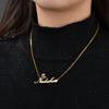 Atoztide Fashion Custom Name Stainless Steel Necklaces Personalized Jewelry Chain Crown Heart Butterfly Necklace for Women Gifts