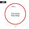 16Pcs 17"18" Strips Motorcycle Wheel Stickers Car Reflective Rim Tape Motorbike Bicycle Auto Decals Universal For Honda Decals