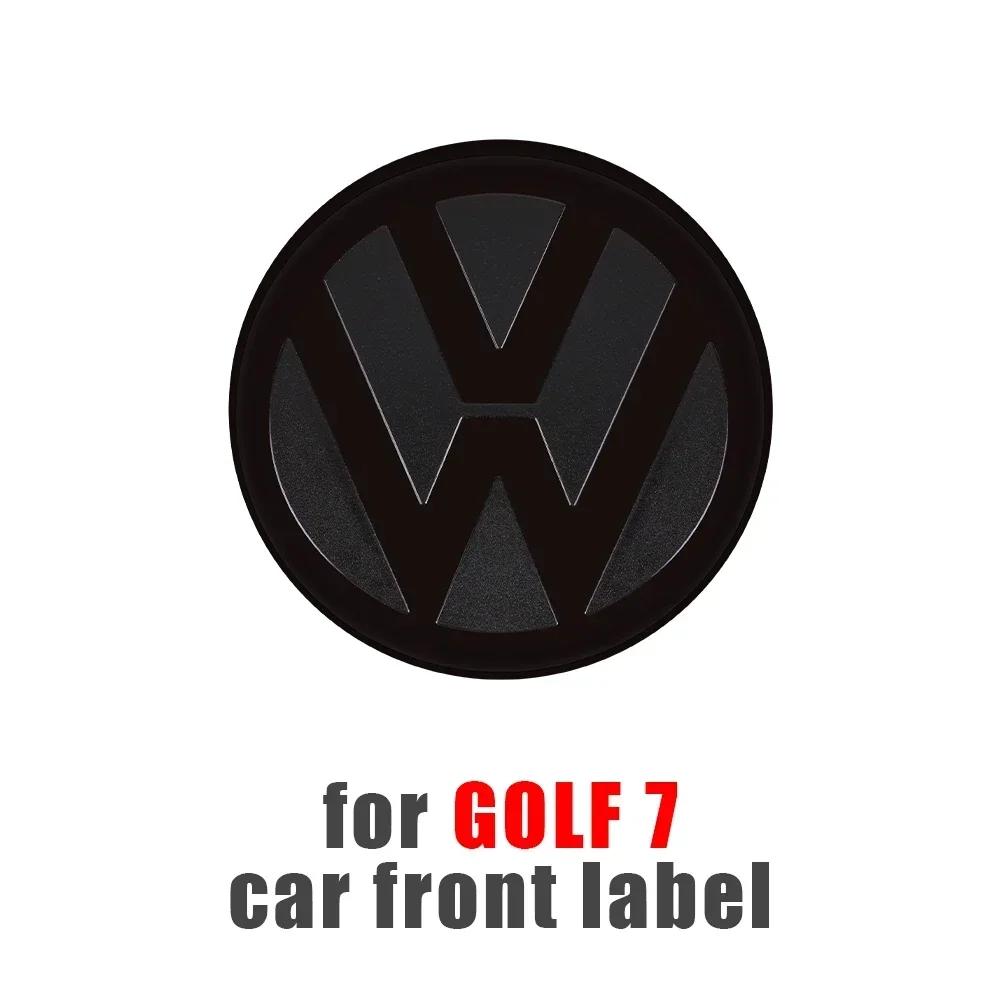 T23-Chrome Car Front Radiator Grille Replacement Emblem Rear Trunk Lid Badge Auto For Volkswagen Golf 7 7.5 Golf 8 Passat Polo 2021