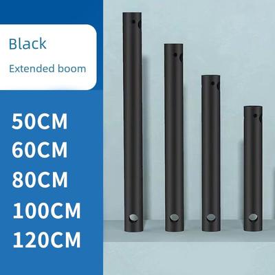Diamond Brand Schwarzer Deckenventilator Ausleger Zubehör Verlängerungsstange Langer Ausleger 50 60 80 CM1 M 1,2 M 1,5 M
