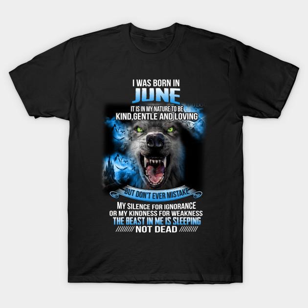 I Was Born In June T-Shirt S разноцветный
