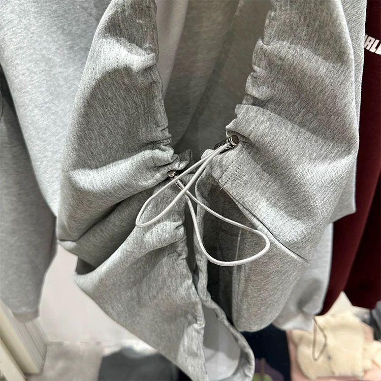 Felpa da Donna Cotone Oversize Larga Girocollo Casual Pullover Manica Lunga Felpa Invernale Top