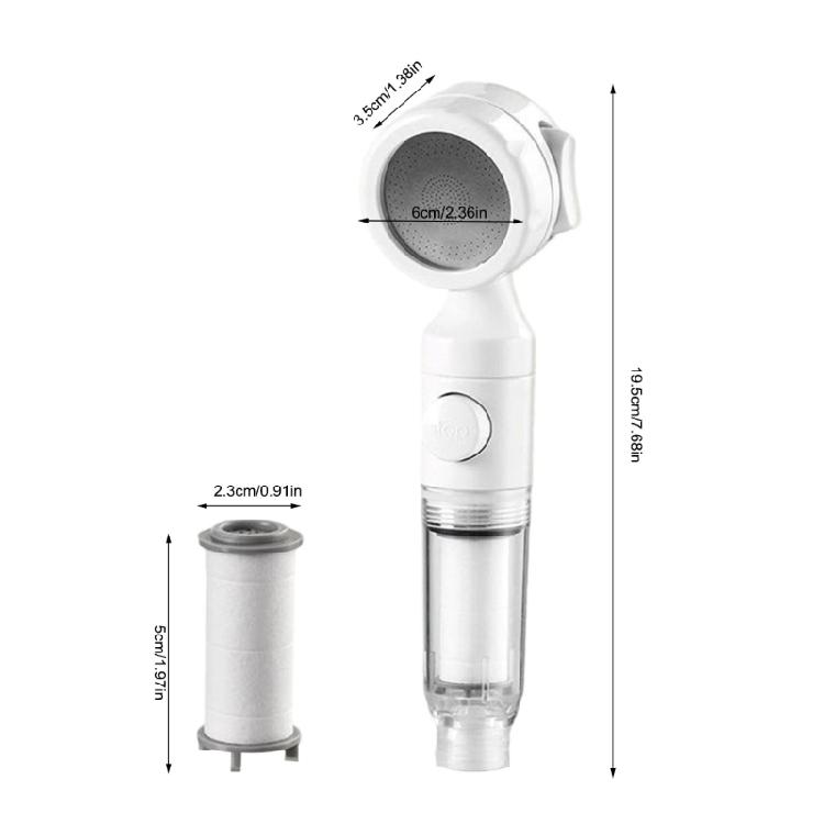 Skin Protecting Portable Shower Filter Pressures Amplifying Technologys Portable Size Convenient for Hotel or Camping
