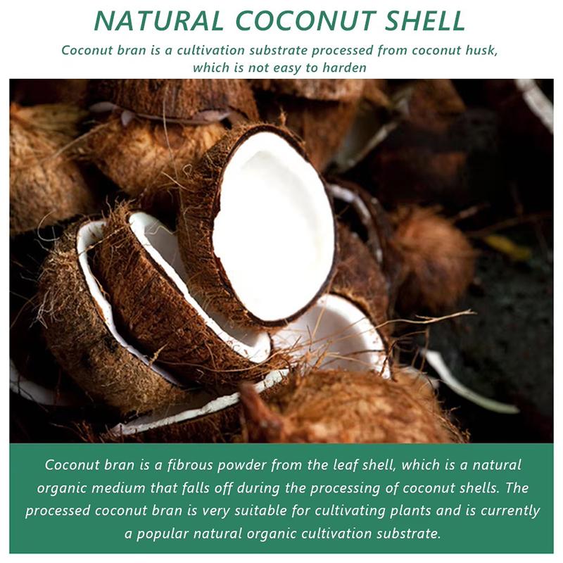 1/3/5pcs Organic Coconut Fiber Seedling Blocks Water Absorbent Compressed Planting Supplies Eco-Friendly Vegetable  For Garden