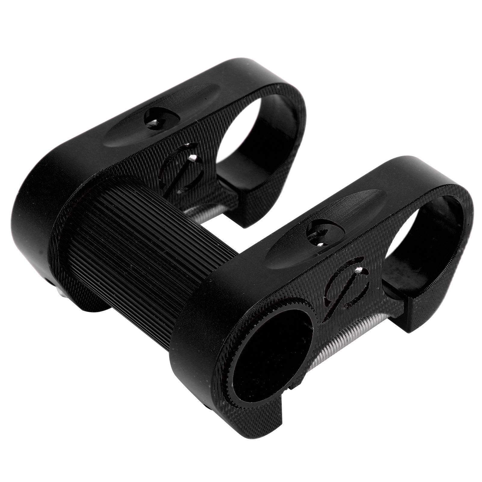Igeteck Black Folding Bike Handlebar 25.4Mm Stem Aluminum Alloy Hollow Sp8 Modified Double Stem