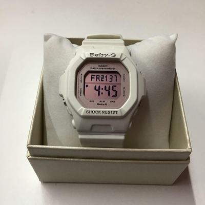 Used CASIO Baby-G Digital Watch BG5606 White X Pink