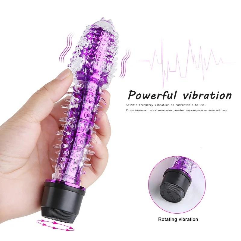 Multi Speed Clitoris Vibrator Female G Spot Vibrating Wand Vaginal Massager Dildo Anal Butt Plug Sex Toys for Women Men Adults
