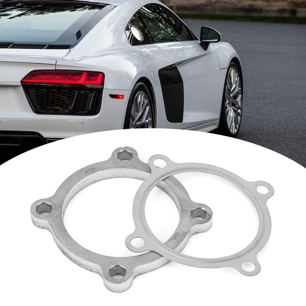 3in 4 Bolt Turbo Exhaust Downpipe Flange Gasket Kit Fit for Garrett's Turbo Series T3 T3/T4 GT30 GT30/GT35