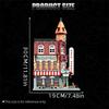 Non-Toxic Mini Bricks European Market Street Caf Villa Store House Building Blocks City Street View Scene Model Assemble Toy Kid Gifts